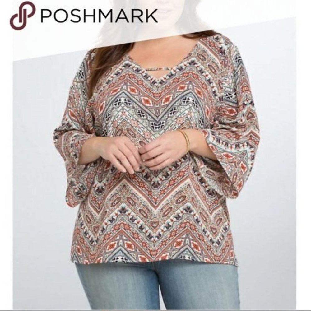 TORRID - Boho Crisscross Blouse - EUC